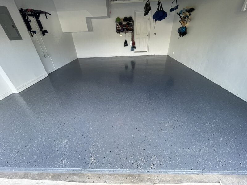 Add Epoxy garage floor
