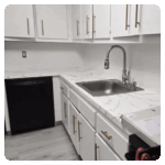 Tile countertop installation
